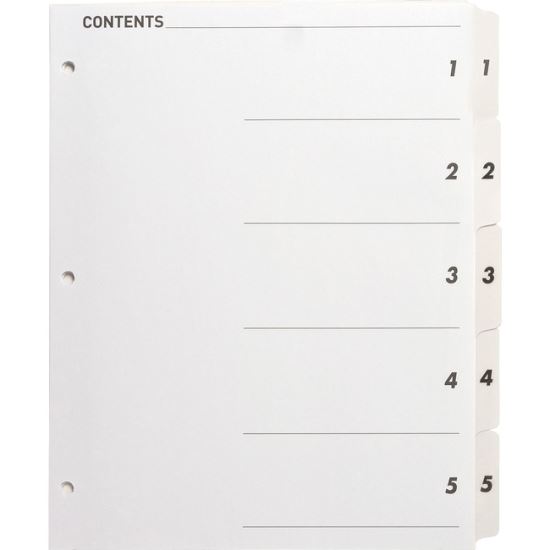 Business Source Table of Content Quick Index Dividers1