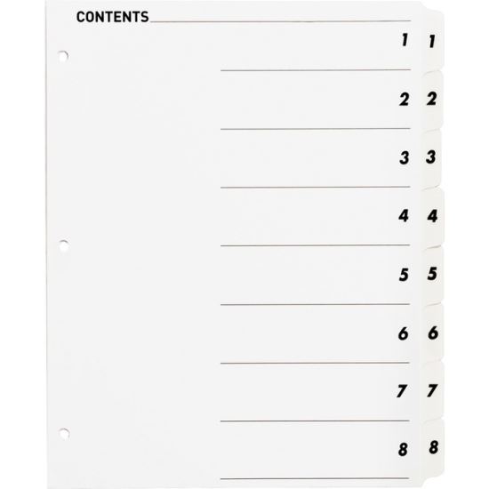 Business Source Table of Content Quick Index Dividers1