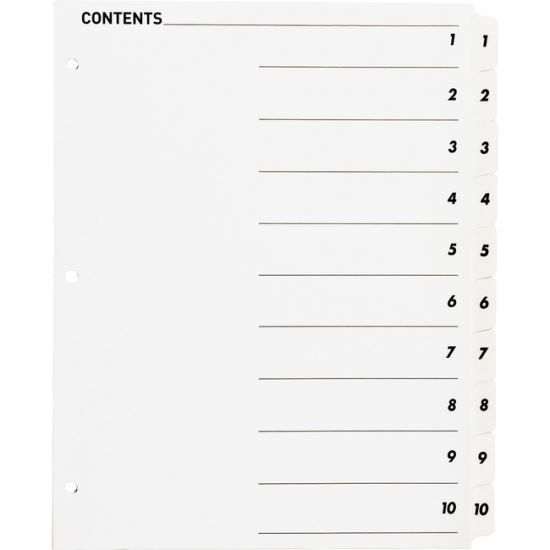 Business Source Table of Content Quick Index Dividers1