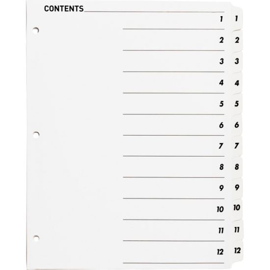 Business Source Table of Content Quick Index Dividers1