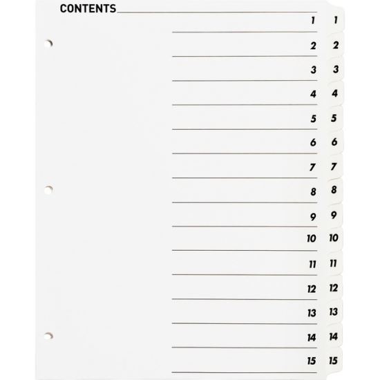 Business Source Table of Content Quick Index Dividers1