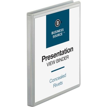 Business Source Round Ring Standard View Binders1