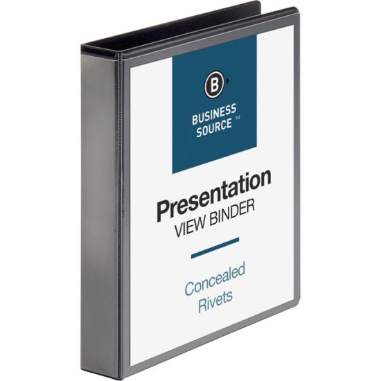 Business Source Round Ring Standard View Binders1