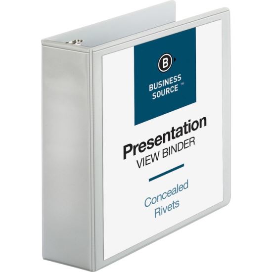 Business Source Round Ring Standard View Binders1