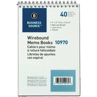 Business Source Wirebound Memo Books1