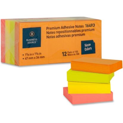 Business Source Premium Repostionable Adhesive Notes1