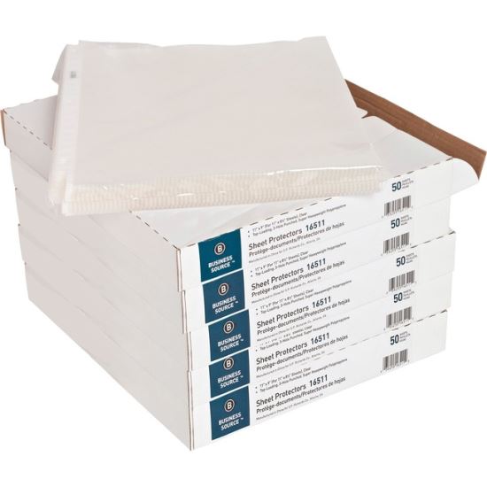 Business Source Top-Loading Poly Sheet Protectors1