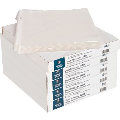 Business Source Top-Loading Poly Sheet Protectors1