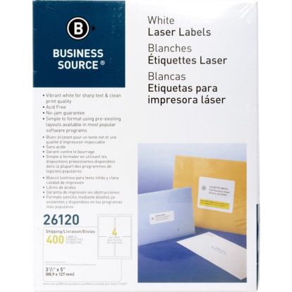 Business Source Bright White Premium-quality Address Labels1