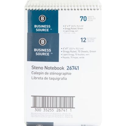 Business Source Wirebound Steno Notebook1