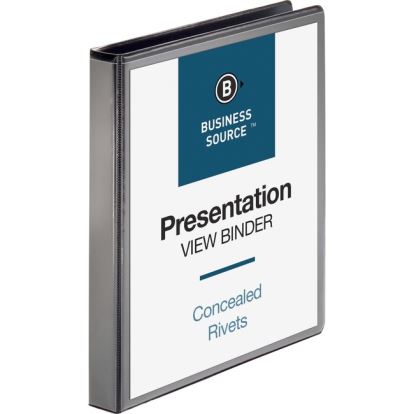 Business Source Round Ring Standard View Binders1
