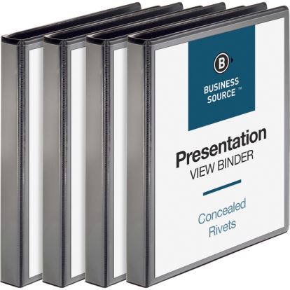 Business Source Standard View Round Ring Binders1
