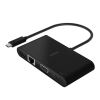 USB-C Multimedia + Charge Adapter, 4K HDMI; USB-A; USB-C; VGA, 4.9 ft, Black1