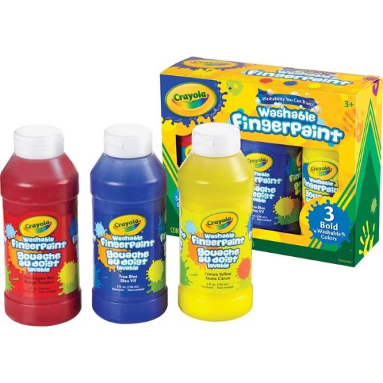 Crayola Washable Fingerpaint Bold Colors Set1