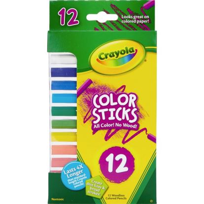 Crayola 12 Color Sticks Woodless Colored Pencils1