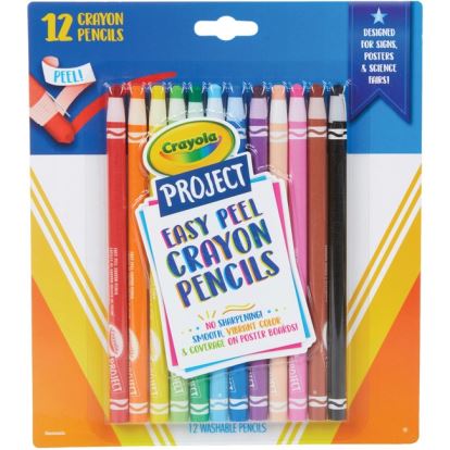 Crayola Project Easy Peel Crayon Pencils Set1