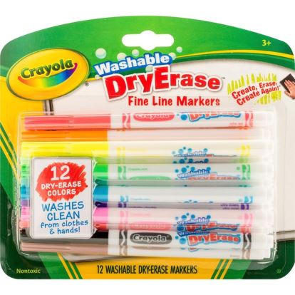 Crayola Washable Dry Erase Fine Line Markers1