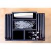 Dacasso Black Leather Desk Supply Organizer6