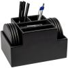 Dacasso Black Leather Desk Supply Organizer8