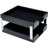 Dacasso Bonded Leather Double Letter Trays2