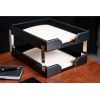 Dacasso Bonded Leather Double Letter Trays4