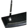 Dacasso Crocodile Embossed Black Leather Pen Stand2