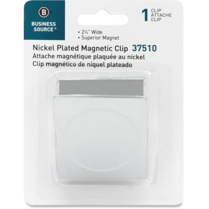 Business Source Nickel Plated Magnetic Clips1