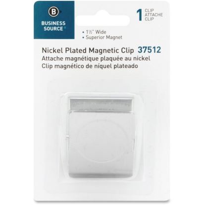 Business Source Nickel Plated Magnetic Clips1