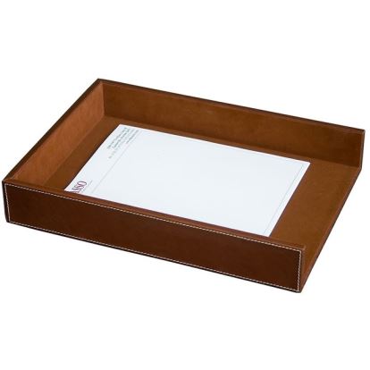 Dacasso Rustic Leather Legal-Size Letter Tray1