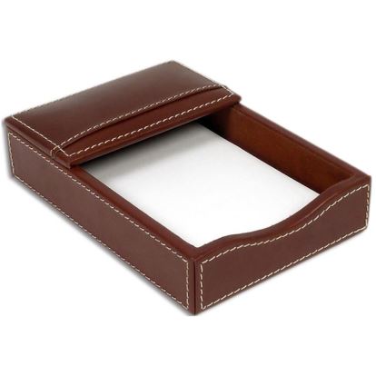 Dacasso Rustic Leather Double Legal-Size Trays1