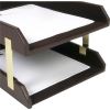 Dacasso Leather Double Legal-Size Trays2