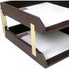 Dacasso Leather Double Legal-Size Trays4