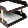 Dacasso Leather Double Legal-Size Trays5