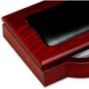 Dacasso Rosewood & Leather Memo Holder3