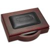 Dacasso Rosewood & Leather Memo Holder4