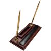 Dacasso Rosewood & Leather Pen Stand/Cell Phone Holder2