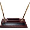 Dacasso Rosewood & Leather Pen Stand/Cell Phone Holder3