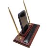 Dacasso Rosewood & Leather Pen Stand/Cell Phone Holder5