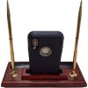 Dacasso Rosewood & Leather Pen Stand/Cell Phone Holder6