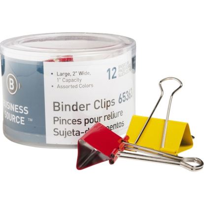 Business Source Colored Fold-back Binder Clips1