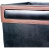 Dacasso Walnut & Leather Waste Basket2