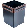 Dacasso Walnut & Leather Waste Basket3