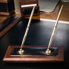 Dacasso Walnut & Leather Pen Stand6