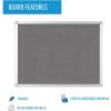 Bi-silque Ayda Fabric 24"W Bulletin Board6