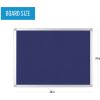 Bi-silque Ayda Fabric 24"W Bulletin Board5