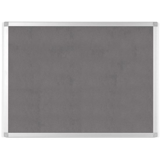 Bi-silque Ayda Fabric 36"W Bulletin Board1