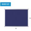 Bi-silque Ayda Fabric 36"W Bulletin Board7