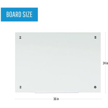 Bi-silque Magnetic Glass Dry Erase Board1