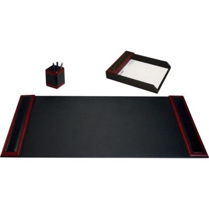 Dacasso Rosewood & Leather Desk Set1