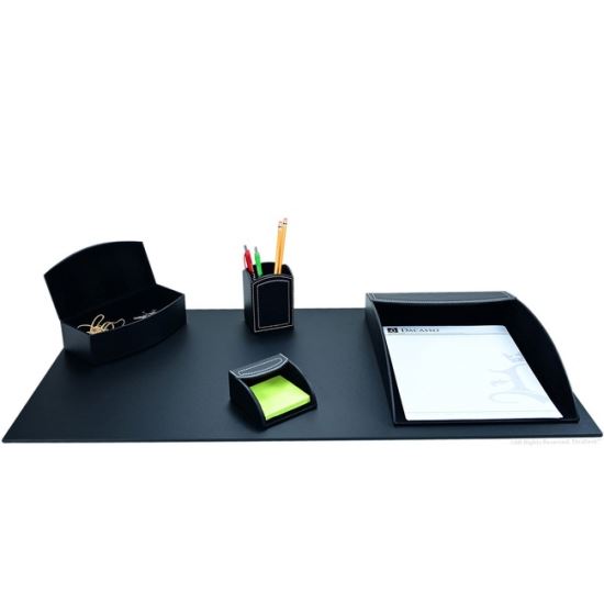 Dacasso 5-piece Home/Office Leather Desk Accessory Set1